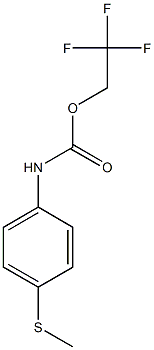 2,2,2-trifluoroethyl 4-(methylthio)phenylcarbamate,,结构式
