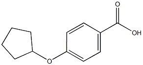 4-(cyclopentyloxy)benzoic acid Struktur