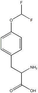 2-amino-3-[4-(difluoromethoxy)phenyl]propanoic acid,,结构式