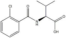 (2S)-2-[(2-chlorobenzoyl)amino]-3-methylbutanoic acid Structure