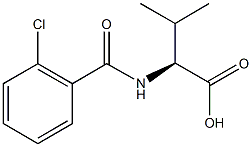 (2S)-2-[(2-chlorobenzoyl)amino]-3-methylbutanoic acid 结构式