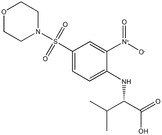 (2S)-3-methyl-2-{[4-(morpholin-4-ylsulfonyl)-2-nitrophenyl]amino}butanoic acid