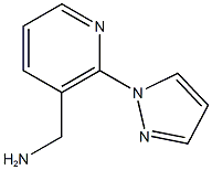 [2-(1H-pyrazol-1-yl)pyridin-3-yl]methylamine,,结构式