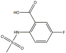  5-fluoro-2-[(methylsulfonyl)amino]benzoic acid