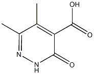 5,6-dimethyl-3-oxo-2,3-dihydropyridazine-4-carboxylic acid Structure