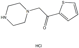 2-piperazin-1-yl-1-thien-2-ylethanone hydrochloride Structure