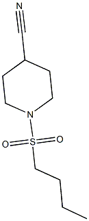 1-(butylsulfonyl)piperidine-4-carbonitrile Struktur