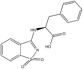 (2S)-2-[(1,1-dioxido-1,2-benzisothiazol-3-yl)amino]-3-phenylpropanoic acid|