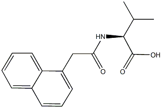 (2S)-3-methyl-2-[(1-naphthylacetyl)amino]butanoic acid Struktur