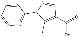 5-methyl-1-pyridin-2-yl-1H-pyrazole-4-carboxylic acid Structure
