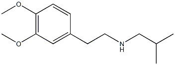 [2-(3,4-dimethoxyphenyl)ethyl](2-methylpropyl)amine Struktur