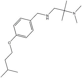 [2-(dimethylamino)-2-methylpropyl]({[4-(3-methylbutoxy)phenyl]methyl})amine|