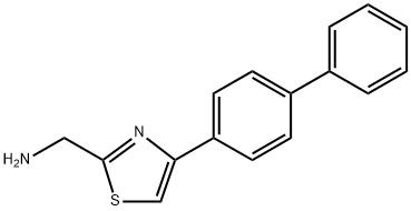 [4-(4-phenylphenyl)-1,3-thiazol-2-yl]methanamine,643723-51-7,结构式