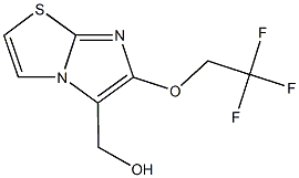 [6-(2,2,2-trifluoroethoxy)imidazo[2,1-b][1,3]thiazol-5-yl]methanol,,结构式