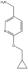 [6-(cyclopropylmethoxy)pyridin-3-yl]methanamine Struktur