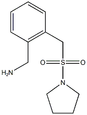 {2-[(pyrrolidine-1-sulfonyl)methyl]phenyl}methanamine Structure