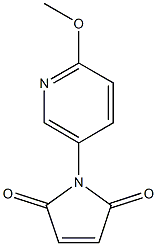 1-(6-methoxypyridin-3-yl)-2,5-dihydro-1H-pyrrole-2,5-dione,,结构式