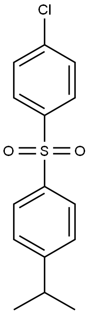 1-[(4-chlorobenzene)sulfonyl]-4-(propan-2-yl)benzene,,结构式