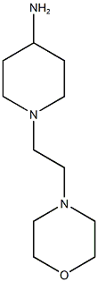 1-[2-(morpholin-4-yl)ethyl]piperidin-4-amine,,结构式