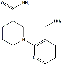 1-[3-(aminomethyl)pyridin-2-yl]piperidine-3-carboxamide Structure
