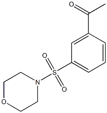 1-[3-(morpholine-4-sulfonyl)phenyl]ethan-1-one Structure