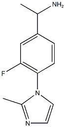  1-[3-fluoro-4-(2-methyl-1H-imidazol-1-yl)phenyl]ethan-1-amine