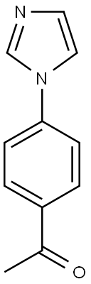 1-[4-(1H-imidazol-1-yl)phenyl]ethan-1-one Struktur