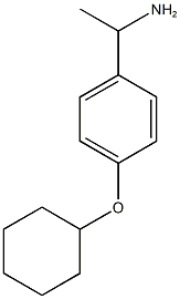 1-[4-(cyclohexyloxy)phenyl]ethan-1-amine Structure