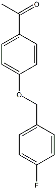 1-{4-[(4-fluorophenyl)methoxy]phenyl}ethan-1-one Struktur