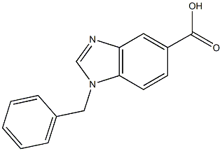 1-benzyl-1H-1,3-benzodiazole-5-carboxylic acid Struktur