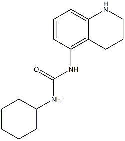 1-cyclohexyl-3-1,2,3,4-tetrahydroquinolin-5-ylurea Structure