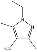 1-ethyl-3,5-dimethyl-1H-pyrazol-4-amine,,结构式