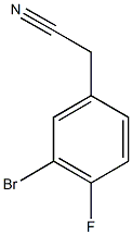 2-(3-bromo-4-fluorophenyl)acetonitrile Structure