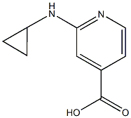 2-(cyclopropylamino)pyridine-4-carboxylic acid 结构式