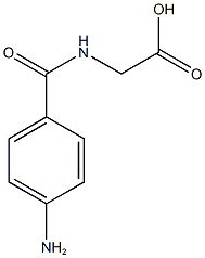 2-[(4-aminophenyl)formamido]acetic acid Struktur