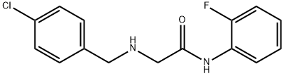 2-{[(4-chlorophenyl)methyl]amino}-N-(2-fluorophenyl)acetamide Structure