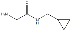 2-amino-N-(cyclopropylmethyl)acetamide,1016868-86-2,结构式