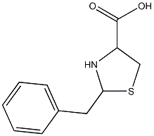 2-benzyl-1,3-thiazolidine-4-carboxylic acid Struktur