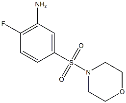  2-fluoro-5-(morpholine-4-sulfonyl)aniline