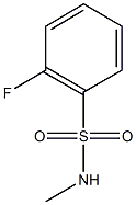 2-fluoro-N-methylbenzene-1-sulfonamide 结构式