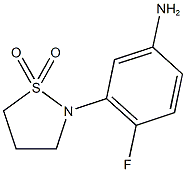 3-(1,1-dioxidoisothiazolidin-2-yl)-4-fluoroaniline 结构式