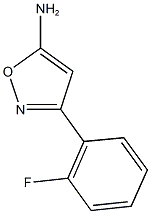 3-(2-fluorophenyl)-1,2-oxazol-5-amine 化学構造式