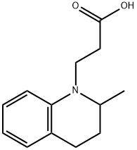 3-(2-methyl-1,2,3,4-tetrahydroquinolin-1-yl)propanoic acid, 1036563-30-0, 结构式