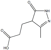 3-(3-methyl-5-oxo-4,5-dihydro-1H-pyrazol-4-yl)propanoic acid Structure