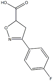 3-(4-fluorophenyl)-4,5-dihydro-1,2-oxazole-5-carboxylic acid Structure