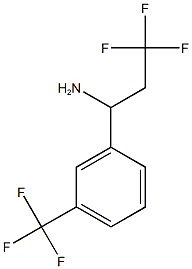 3,3,3-trifluoro-1-[3-(trifluoromethyl)phenyl]propan-1-amine