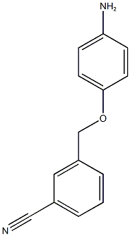 3-[(4-aminophenoxy)methyl]benzonitrile Structure