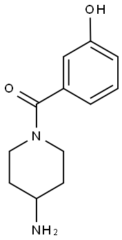 3-[(4-aminopiperidin-1-yl)carbonyl]phenol