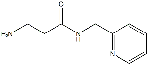 3-amino-N-(pyridin-2-ylmethyl)propanamide,,结构式