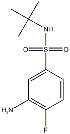 3-amino-N-tert-butyl-4-fluorobenzene-1-sulfonamide 化学構造式